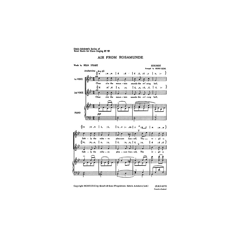 Schubert, Franz - Air From Rosamunde