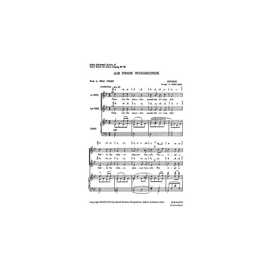 Schubert, Franz - Air From Rosamunde
