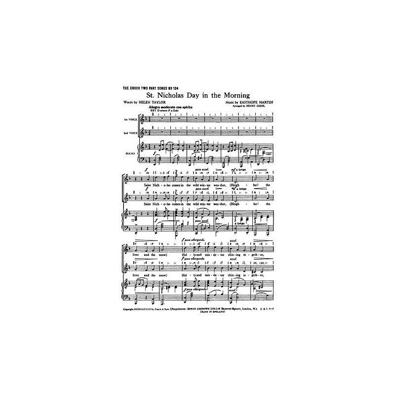 Martin, Easthope - St. Nicholas Day In The Morning