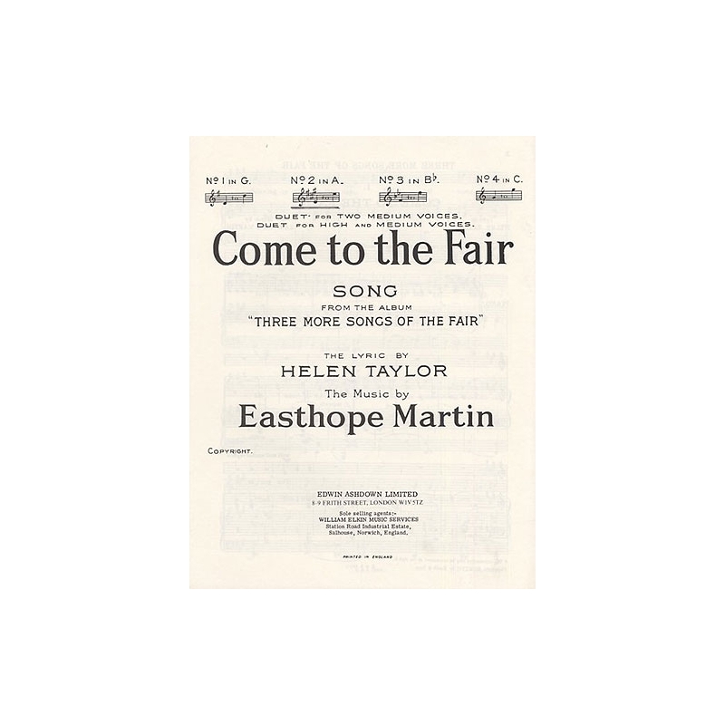 Easthope, Martin - Come To The Fair In G Major