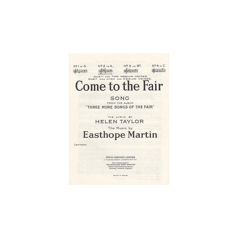 Easthope, Martin - Come To The Fair In G Major