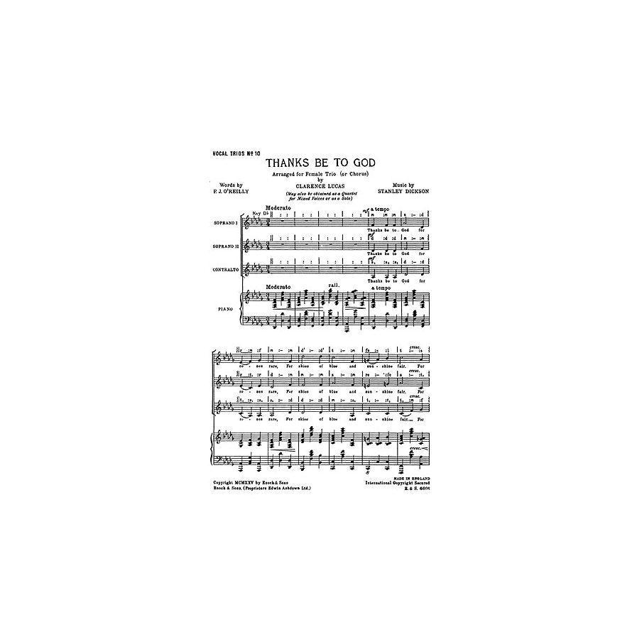 Dickson, Stanley - Thanks Be To God