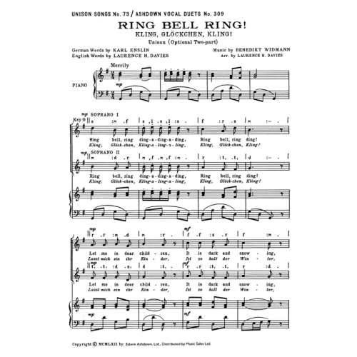 Widmann, B. - Ring Bell Ring