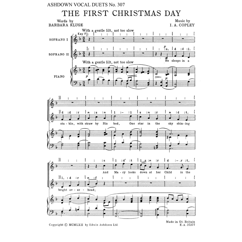 Copley, I. - I First Christmas Day