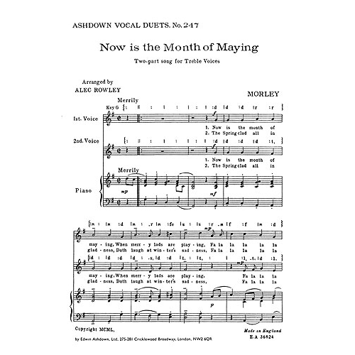 Morley, Thomas - Now Is The...