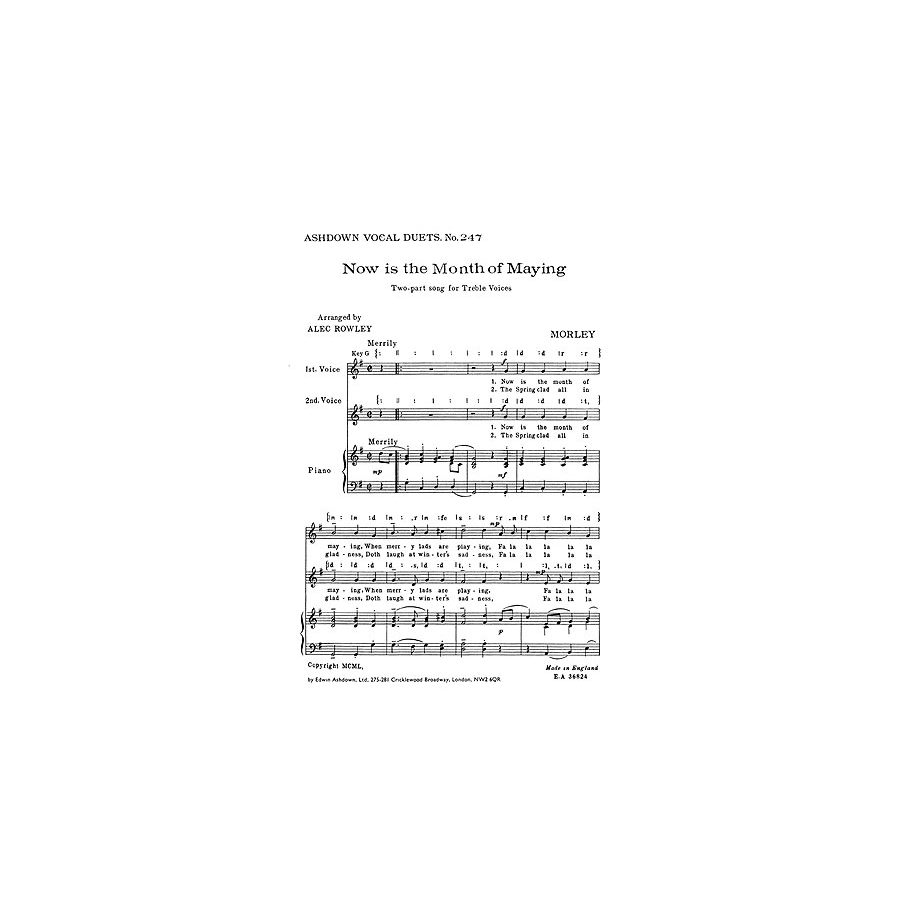 Morley, Thomas - Now Is The Month Of Maying