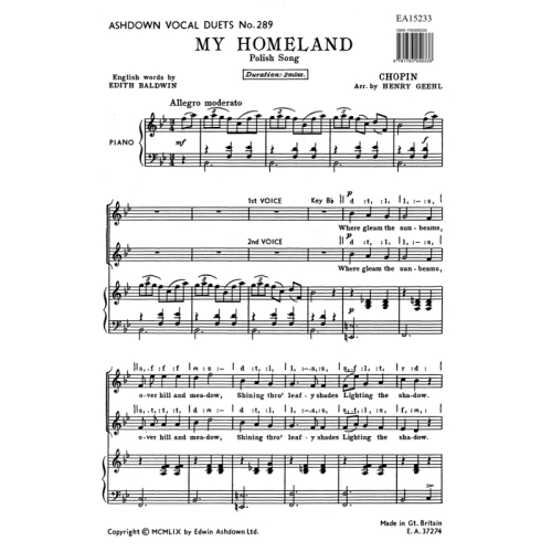 Chopin, Frédéric - My Homeland