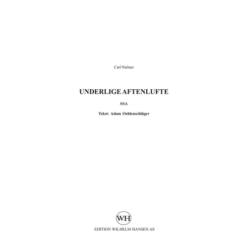 Nielsen, Carl - Underlige...