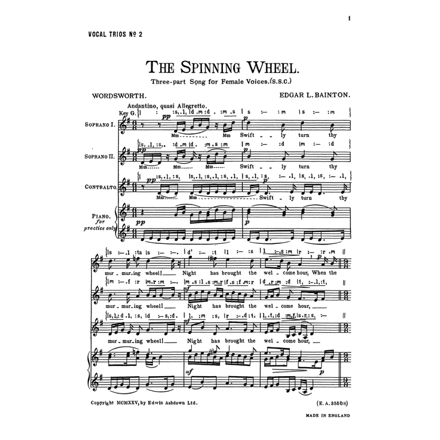 Bainton, Edgar L. - The Spinning Wheel