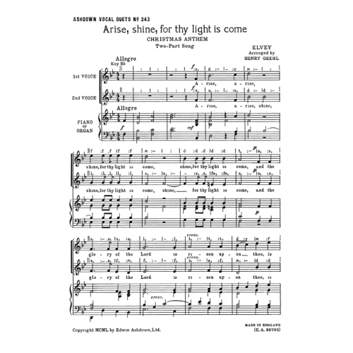 Elvey, George J. - Arise,...