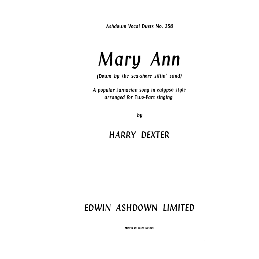 Dexter, H. - Mary Anne