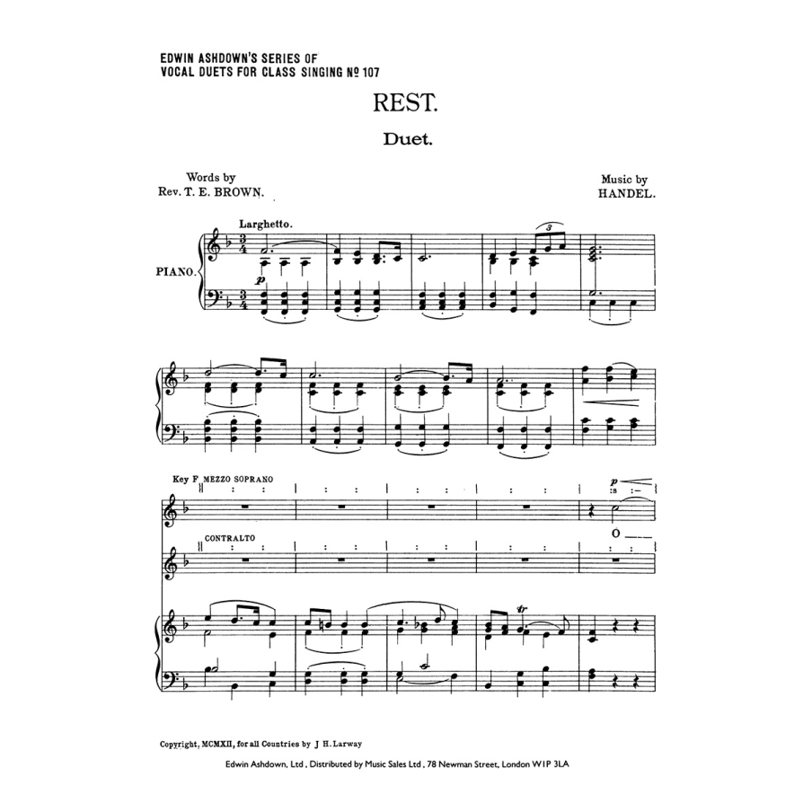 Händel, Georg Friedrich - Rest