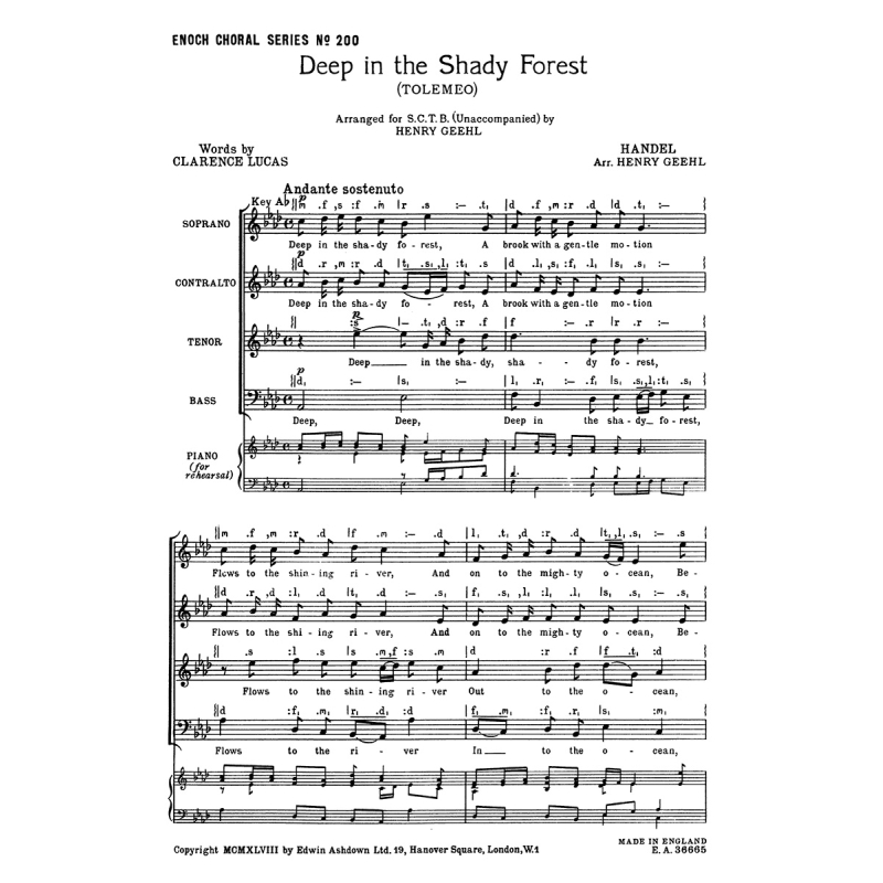 Händel, Georg Friedrich - Deep In The Shady Forest