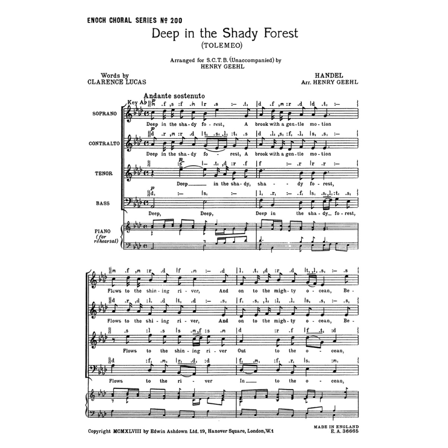 Händel, Georg Friedrich - Deep In The Shady Forest