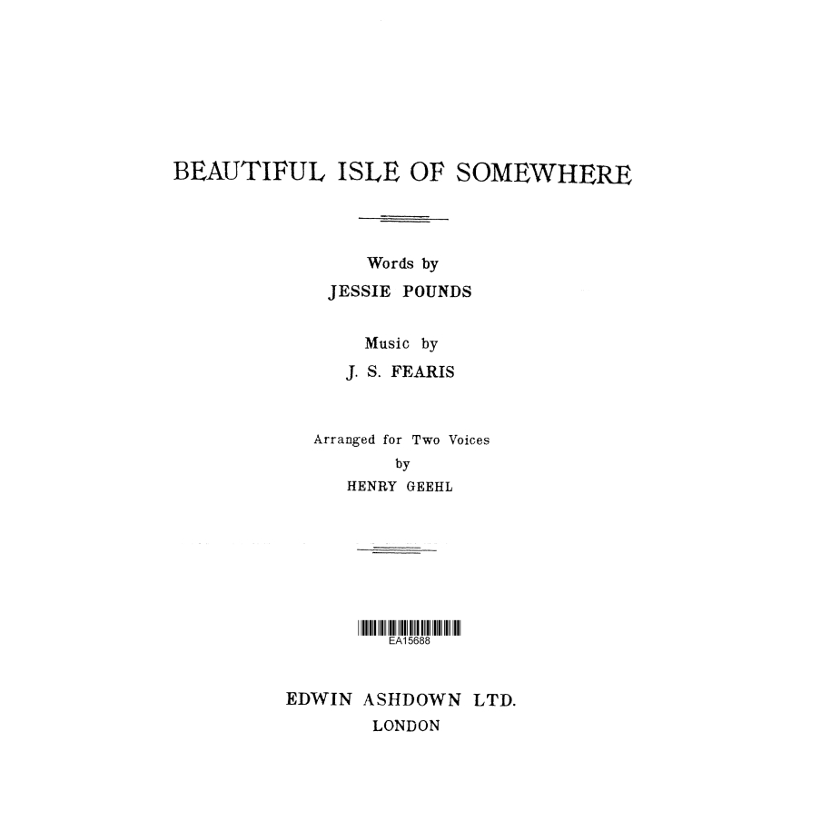 Fearis, John S. - Beautiful Isle Of Somewhere