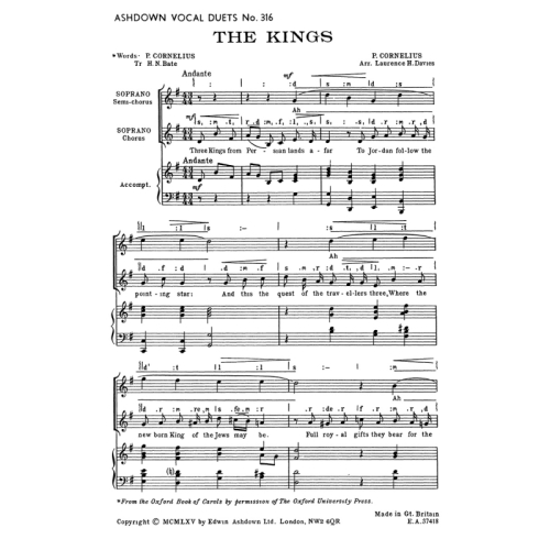 Cornelius, Peter - The Kings