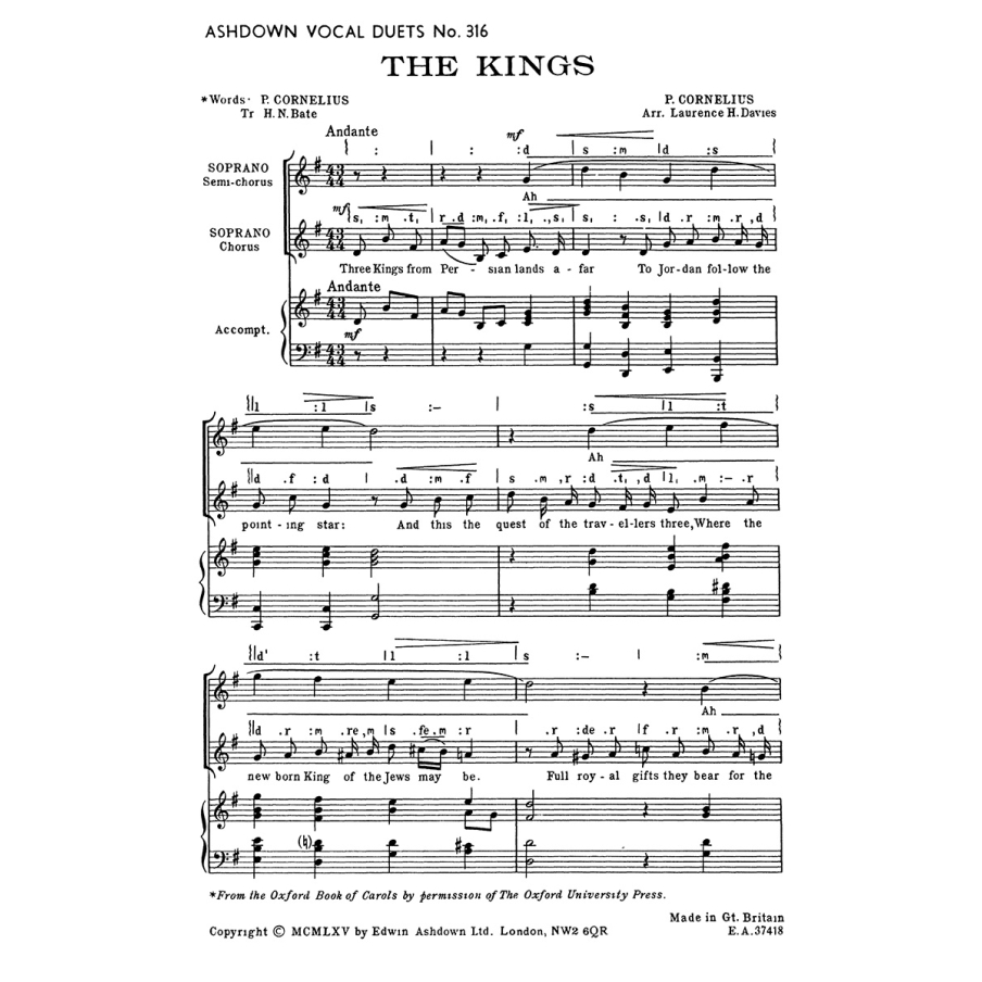Cornelius, Peter - The Kings