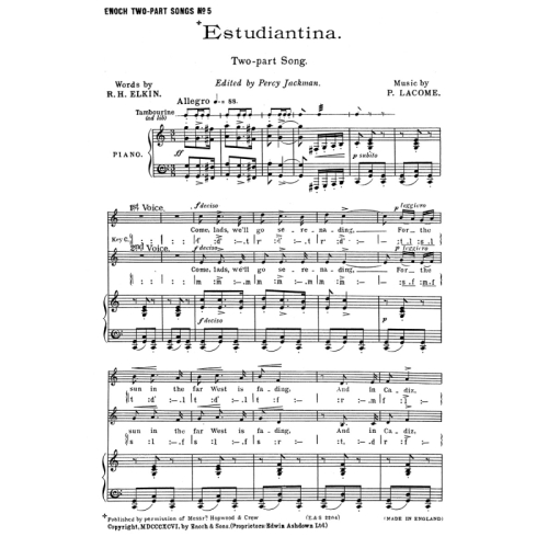 Lacome, Paul - Estudiantina