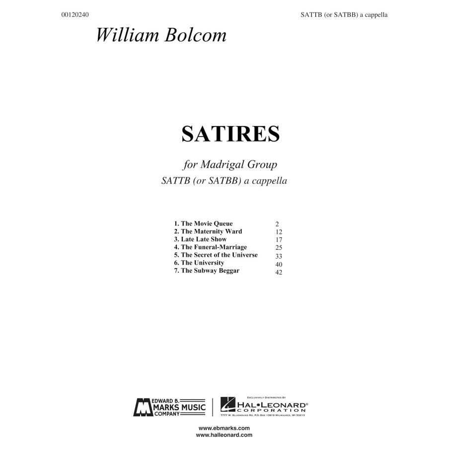 Bolcom, William - Satires