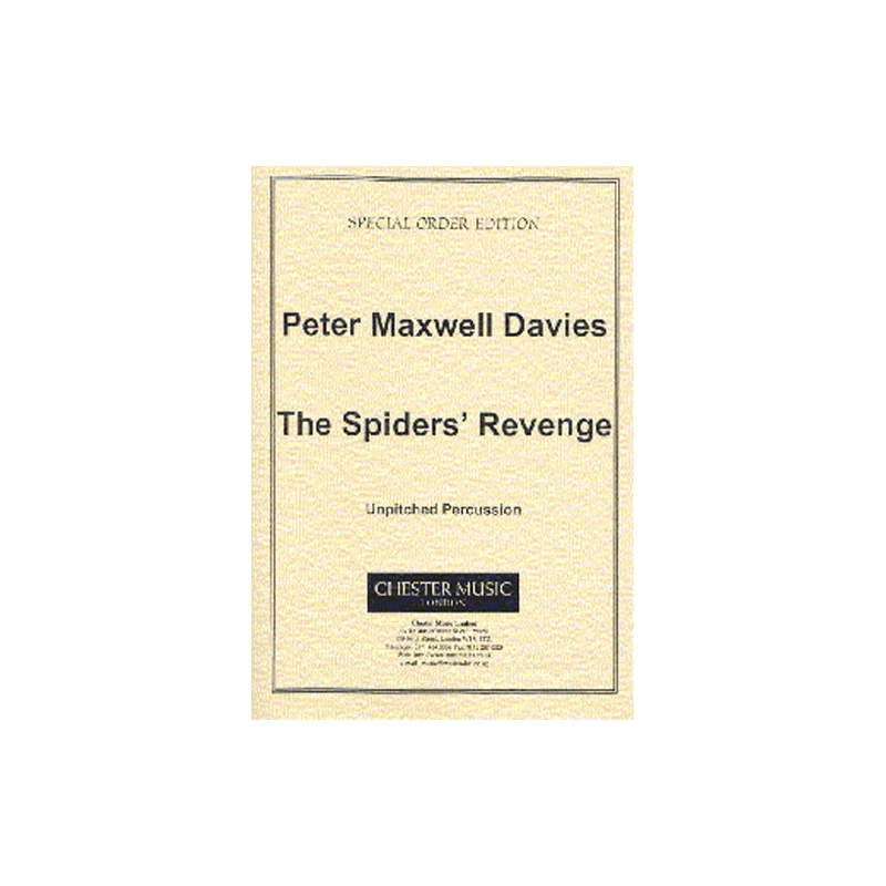 Davies, Peter Maxwell - The Spiders' Revenge - Unpitched Percussion