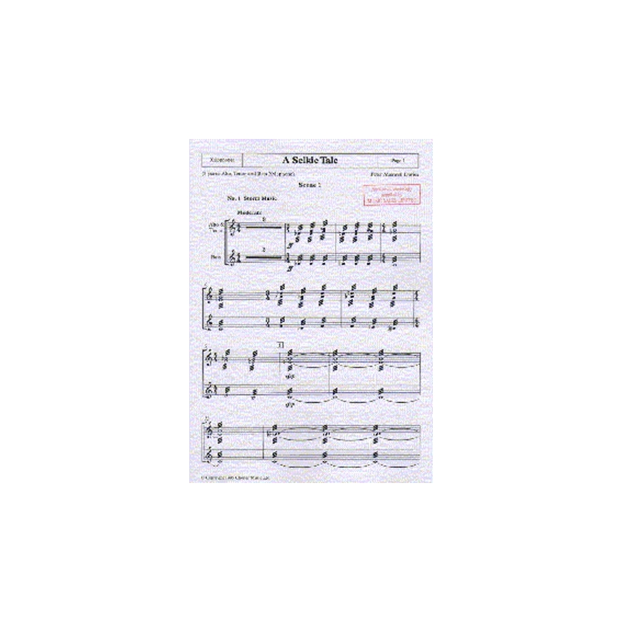 Davies, Peter Maxwell - A Selkie Tale - Xylophone