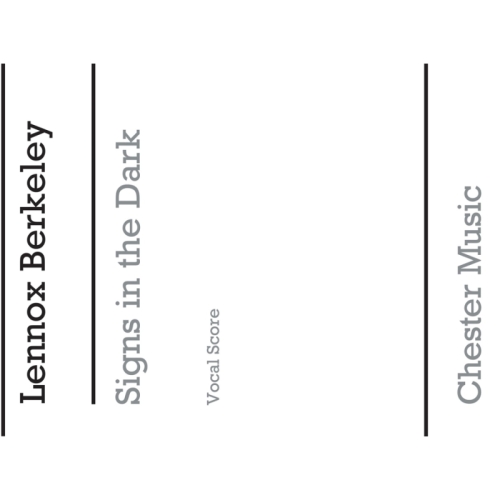 Berkeley, Lennox - Signs In...