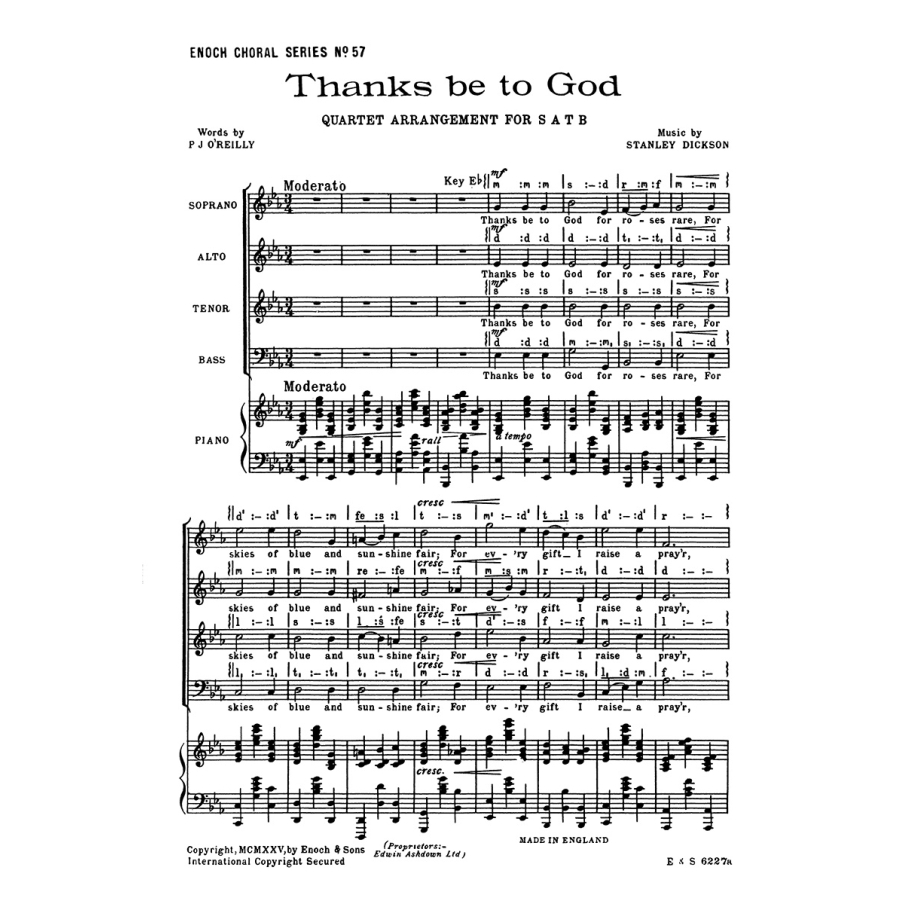 Dickson, Stanley - Thanks Be To God