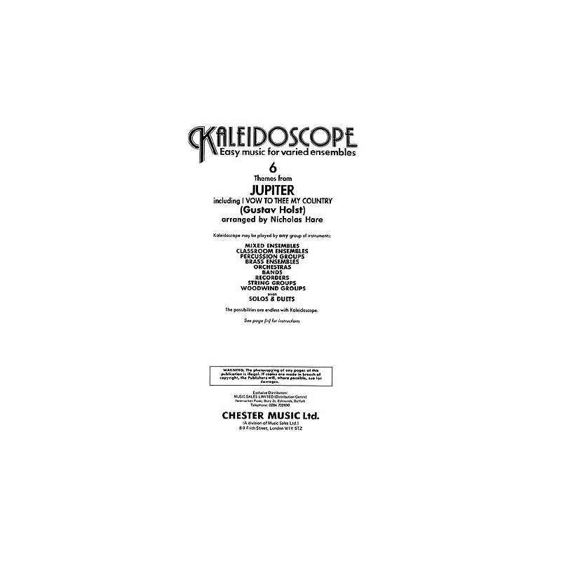 Holst, Gustav - Kaleidoscope: Jupiter