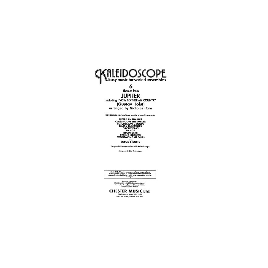 Holst, Gustav - Kaleidoscope: Jupiter
