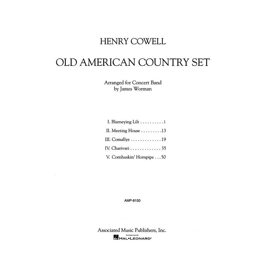 Cowell, Henry - Old American Country Set
