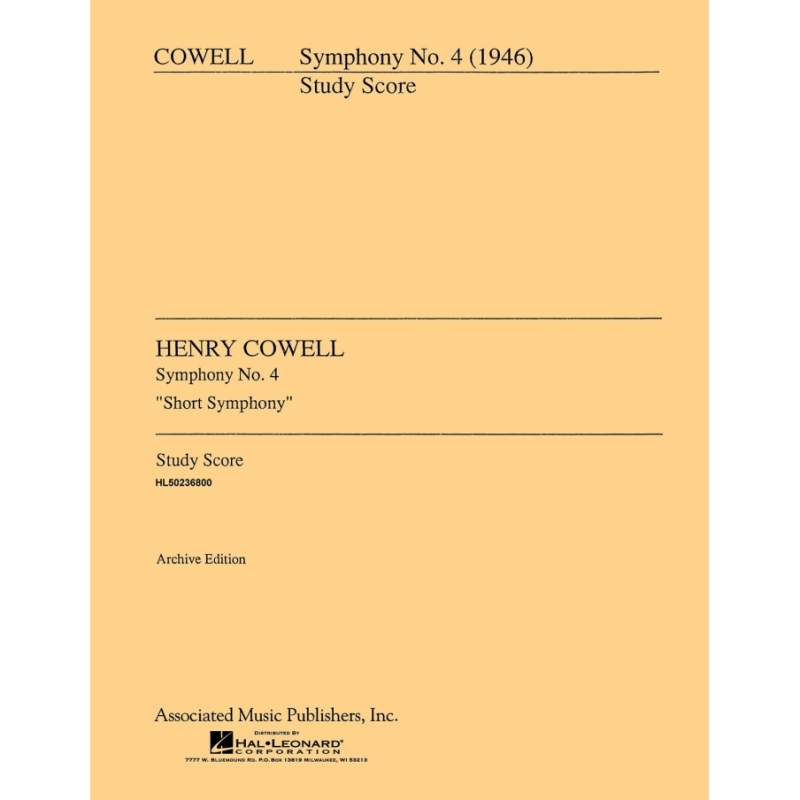 Cowell, Henry - Symphony No. 4 (1946)