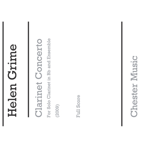Grime, Helen - Clarinet...