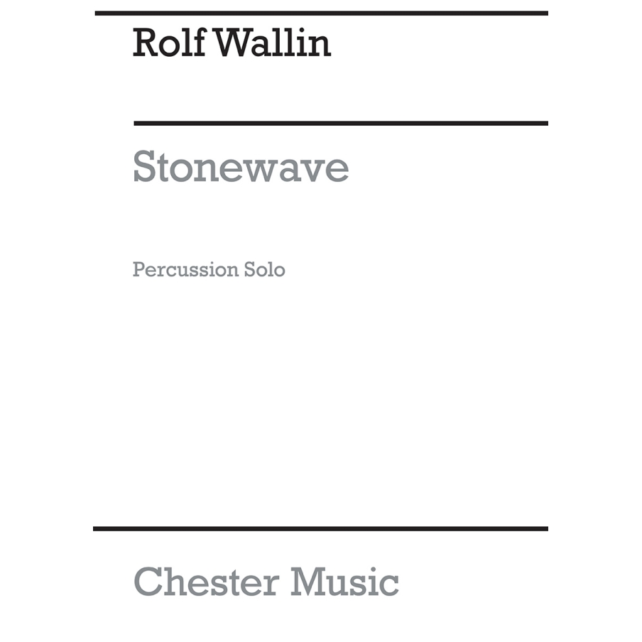 Wallin, Rolf - Stonewave For Solo Percussion