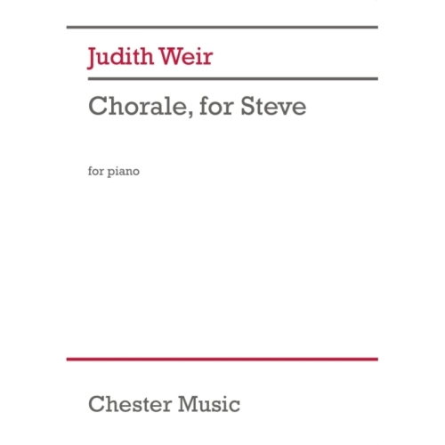 Weir, Judith - Chorale, for...