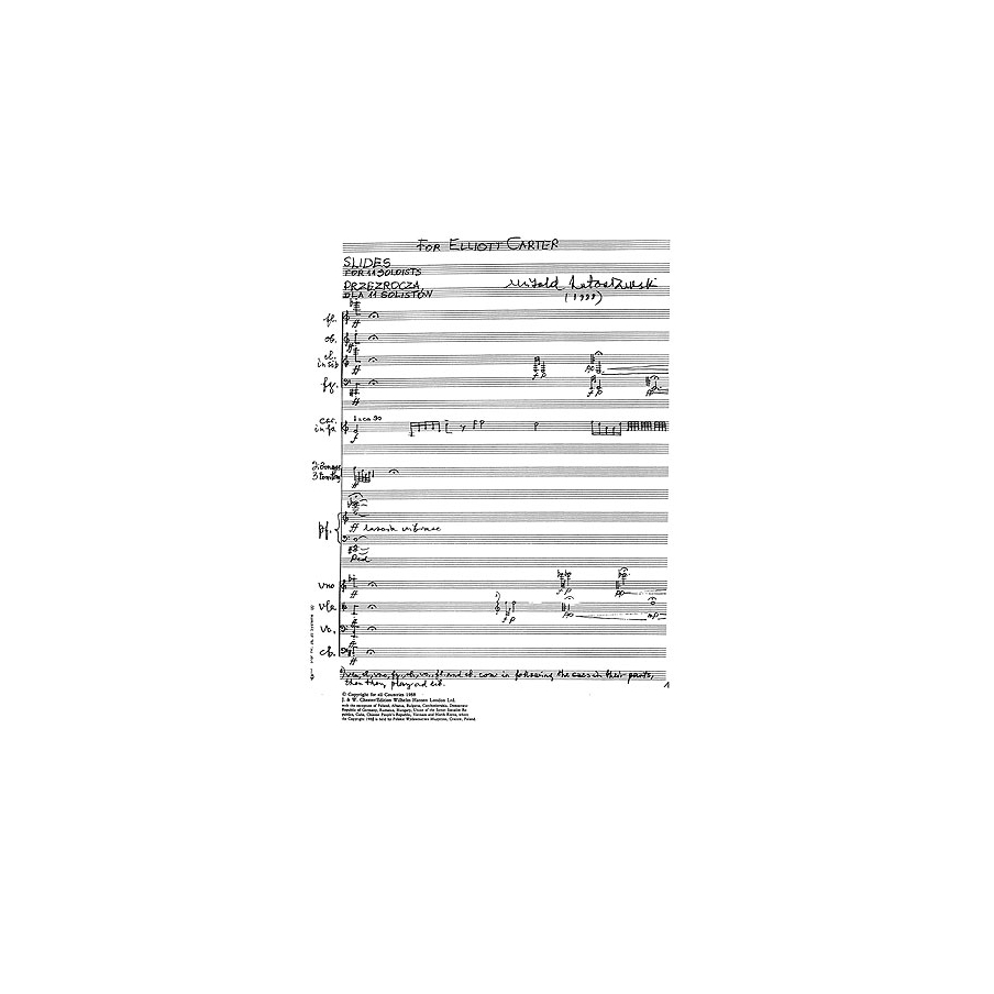 Lutoslawski, Witold - Slides