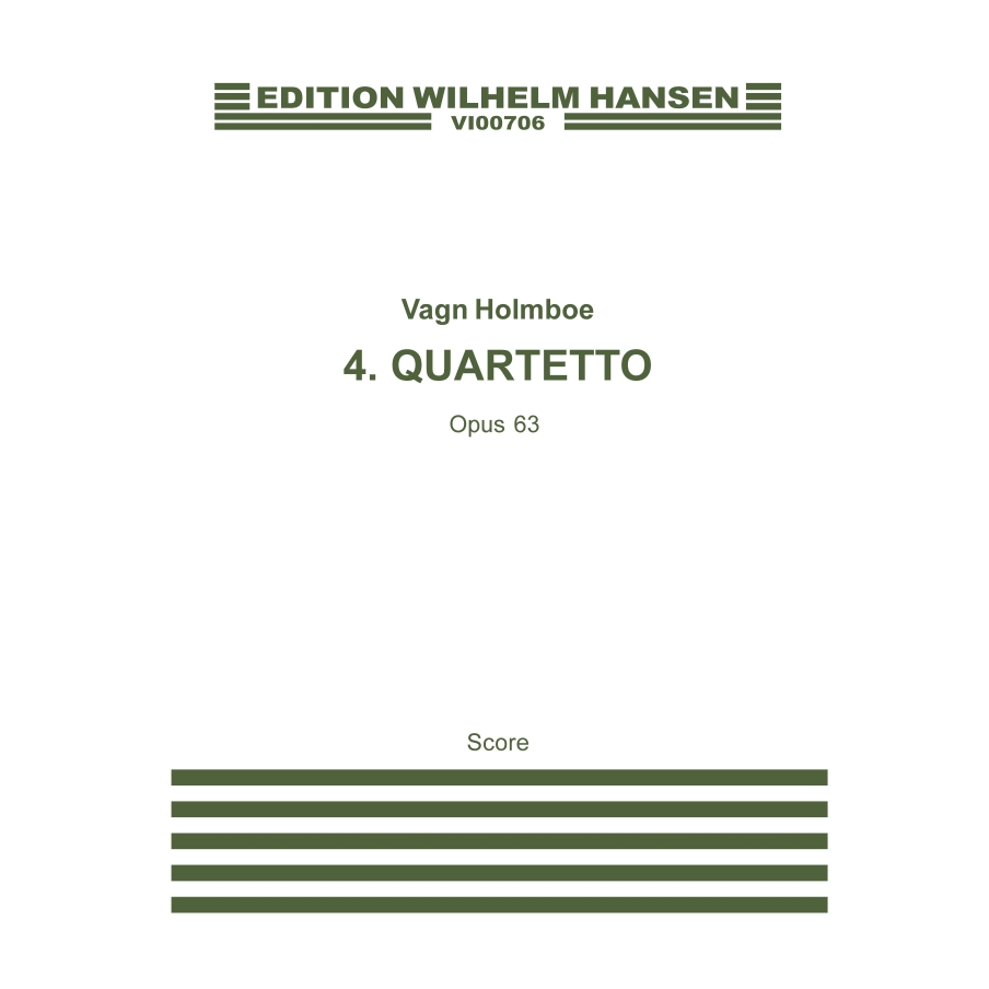 Holmboe, Vagn - String Quartet No.4