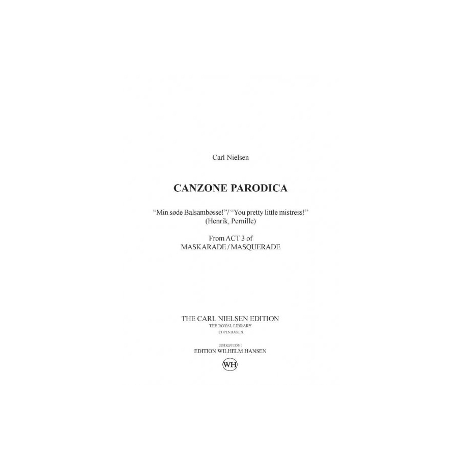 Nielsen, Carl - Maskarade / Masquerade - Canzone Parodica