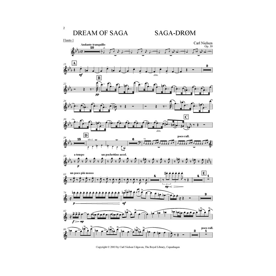Nielsen, Carl - Saga Dream Op.39