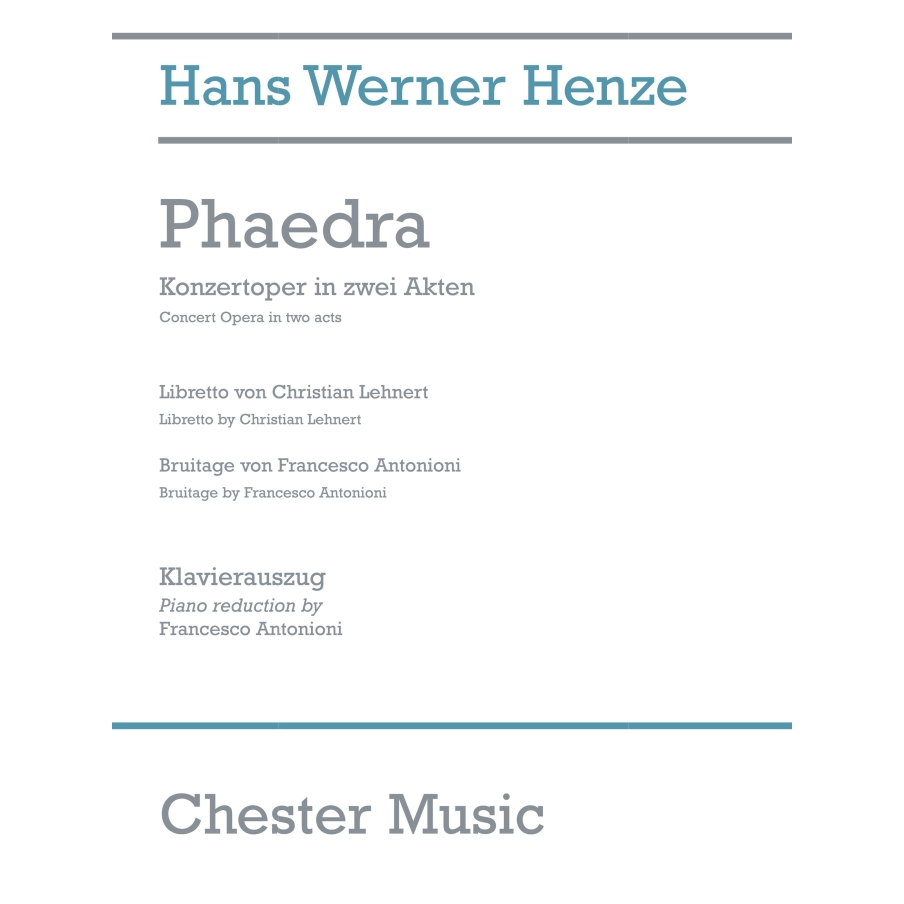 Henze, Hans Werner - Phaedra
