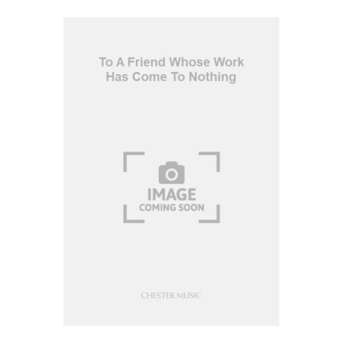 Wood, Hugh - To A Friend...