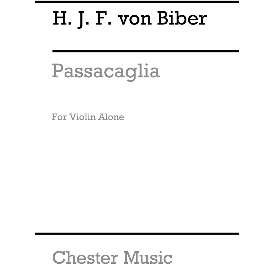 Biber, Heinrich Ignaz Franz - Passacaglia