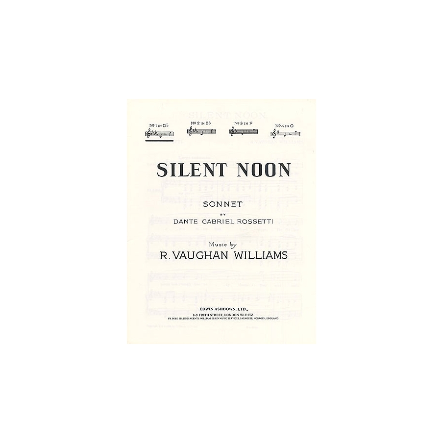 Vaughan Williams, Ralph - Silent Noon In D Flat
