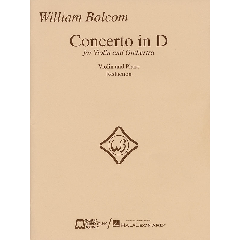 Bolcom, William - Concerto in D for Violin and Orchestra