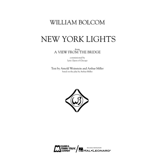William Bolcom - New York...