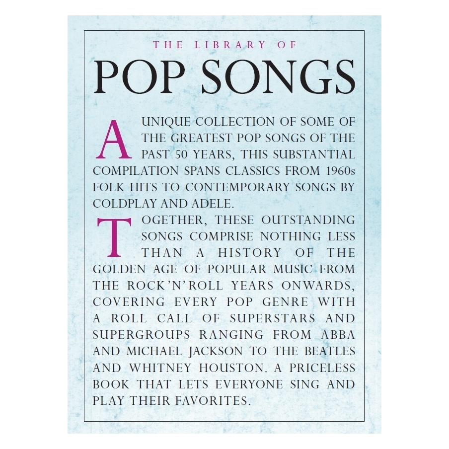 The Library Of Pop Songs