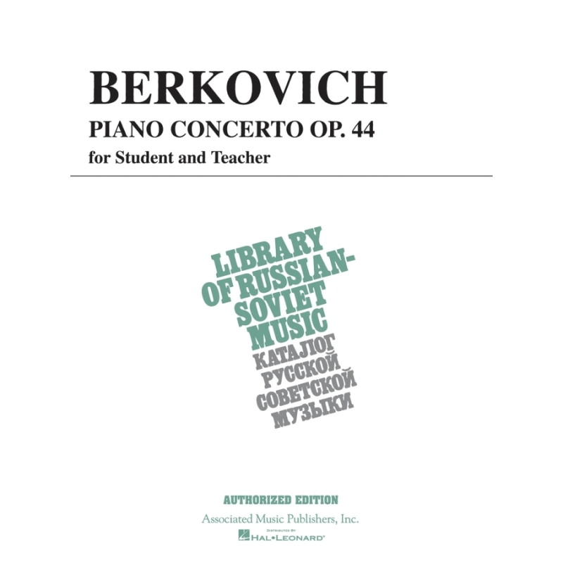 Berkovich, I - Piano Concerto, Op. 44 (for student & teacher)