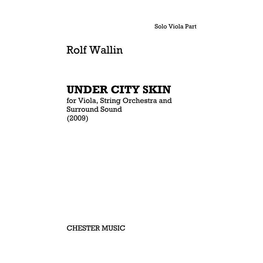 Wallin, Rolf - Under City Skin