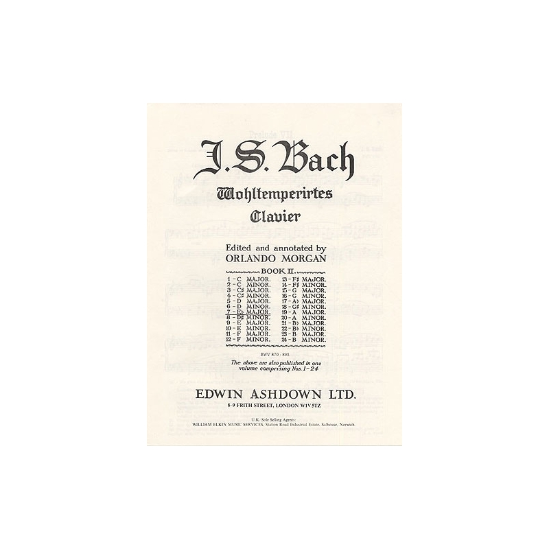 Bach, J.S - Prelude and Fugue No. 7 In E Flat Major