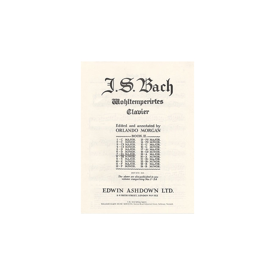 Bach, J.S - Prelude and Fugue No. 7 In E Flat Major