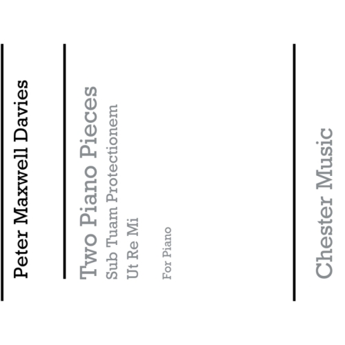 Davies, Peter Maxwell - Two Piano Pieces